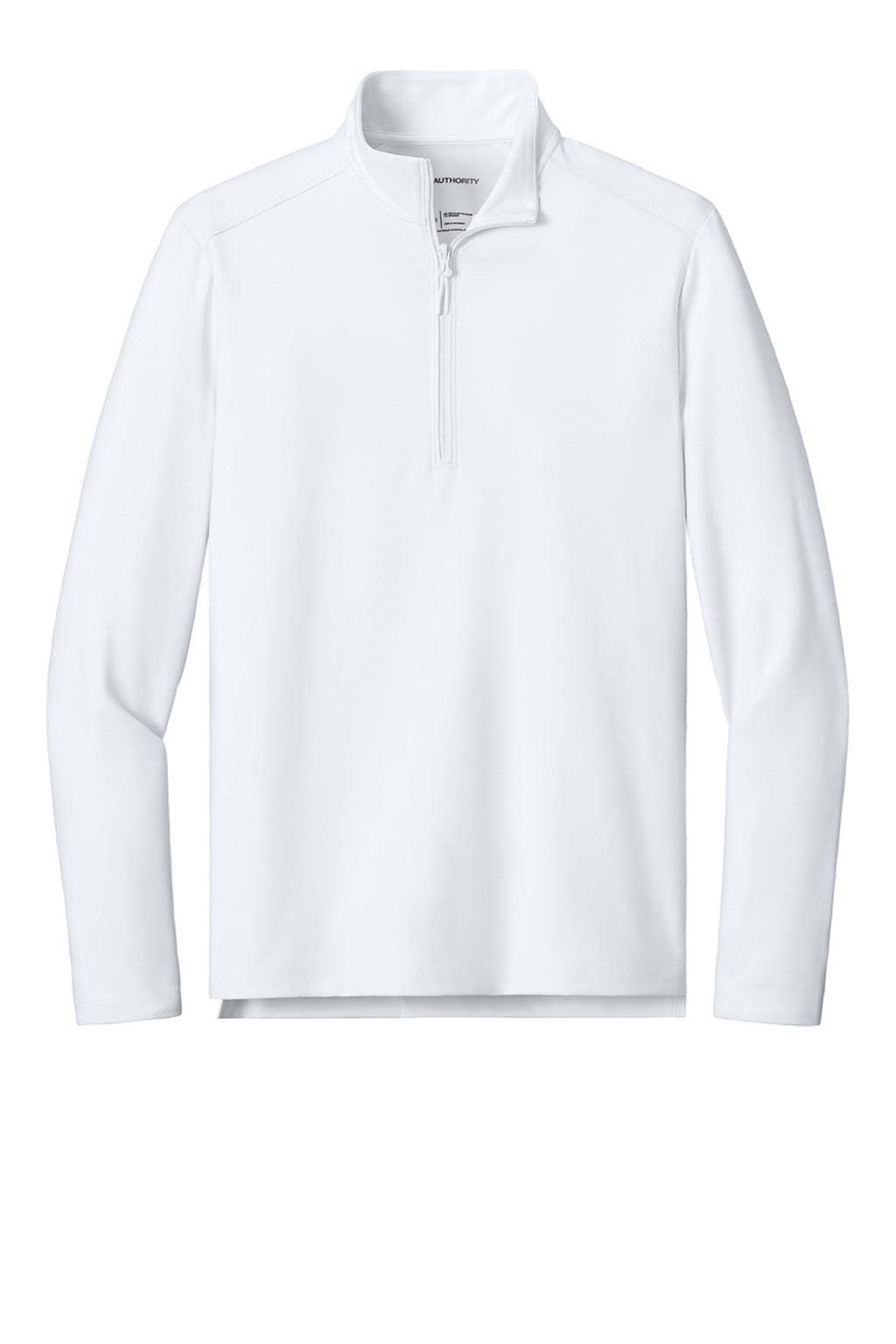 Port Authority K880 Mens C-FREE Double Knit Moisture Wicking 1/4 Zip Sweatshirt White Flat Front
