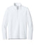 Port Authority K880 Mens C-FREE Double Knit Moisture Wicking 1/4 Zip Sweatshirt White Flat Front