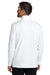 Port Authority K880 Mens C-FREE Double Knit Moisture Wicking 1/4 Zip Sweatshirt White Model Back