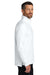 Port Authority K880 Mens C-FREE Double Knit Moisture Wicking 1/4 Zip Sweatshirt White Model Side