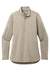 Port Authority LK880 Womens C-FREE Double Knit Moisture Wicking 1/4 Zip Sweatshirt Sahara Flat Front
