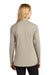 Port Authority LK880 Womens C-FREE Double Knit Moisture Wicking 1/4 Zip Sweatshirt Sahara Model Back