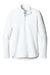 Port Authority LK880 Womens C-FREE Double Knit Moisture Wicking 1/4 Zip Sweatshirt White Flat Front