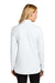 Port Authority LK880 Womens C-FREE Double Knit Moisture Wicking 1/4 Zip Sweatshirt White Model Back