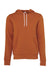Bella + Canvas BC3719/3719 Mens Sponge Fleece Hooded Sweatshirt Hoodie Autumn Orange Flat Front