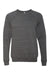 Bella + Canvas BC3901/3901 Mens Sponge Fleece Crewneck Sweatshirt Dark Grey Marble Fleece Flat Front