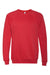 Bella + Canvas BC3901/3901 Mens Sponge Fleece Crewneck Sweatshirt Red Flat Front