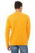 Bella + Canvas BC3901/3901 Mens Sponge Fleece Crewneck Sweatshirt Gold Model Back