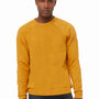 Bella + Canvas Mens Sponge Fleece Crewneck Sweatshirt - Heather Mustard Yellow