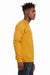 Bella + Canvas BC3901/3901 Mens Sponge Fleece Crewneck Sweatshirt Heather Mustard Yellow Model Side
