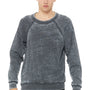 Bella + Canvas Mens Sponge Fleece Crewneck Sweatshirt - Grey Acid Wash