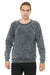 Bella + Canvas BC3901/3901 Mens Sponge Fleece Crewneck Sweatshirt Grey Acid Fleece Model Front
