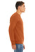 Bella + Canvas BC3901/3901 Mens Sponge Fleece Crewneck Sweatshirt Autumn Orange Model Side