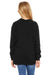 Bella + Canvas 3901Y Youth Sponge Fleece Crewneck Sweatshirt Black Model Back