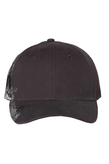 Dri Duck 3319 Mens Grizzly Bear Hat Charcoal Grey Flat Front