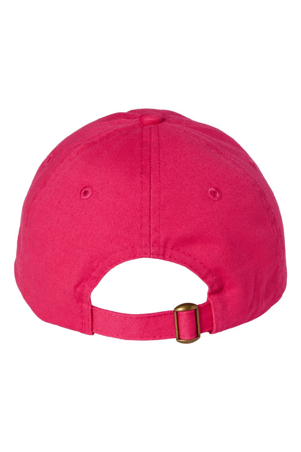 Valucap Hats VC300A Mens Adult Bio-Washed Classic Adjustable Dad Hat Neon Pink Flat Back