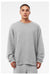 Bella + Canvas BC3911/3911 Mens Classic Crewneck Sweatshirt Heather Grey Model Front