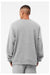 Bella + Canvas BC3911/3911 Mens Classic Crewneck Sweatshirt Heather Grey Model Back