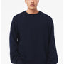 Bella + Canvas Mens Classic Crewneck Sweatshirt - Navy Blue