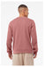 Bella + Canvas BC3911/3911 Mens Classic Crewneck Sweatshirt Mauve Model Back