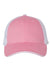 Valucap Hats S102 Mens Sandwich Bill Adjustable Trucker Hat Pink/White Flat Front