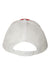 Valucap Hats S102 Mens Sandwich Bill Adjustable Trucker Hat Red/White Flat Back