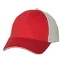 Valucap Mens Sandwich Bill Adjustable Trucker Hat - Red/White - NEW