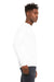 Bella + Canvas BC3945/3945 Mens Fleece Crewneck Sweatshirt DTG White Model Side