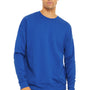 Bella + Canvas Mens Fleece Crewneck Sweatshirt - True Royal Blue