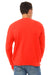 Bella + Canvas BC3945/3945 Mens Fleece Crewneck Sweatshirt Poppy Red Model Back