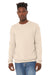 Bella + Canvas BC3945/3945 Mens Fleece Crewneck Sweatshirt Heather Dust Model Front