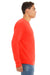Bella + Canvas BC3945/3945 Mens Fleece Crewneck Sweatshirt Poppy Red Model Side
