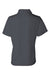 Sierra Pacific 5469 Womens Moisture Wicking Mesh Short Sleeve Polo Shirt Steel Grey Flat Back