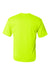 C2 Sport 5100 Mens Performance Moisture Wicking Short Sleeve Crewneck T-Shirt Safety Yellow Flat Back