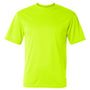 C2 Sport Mens Performance Moisture Wicking Short Sleeve Crewneck T-Shirt - Safety Yellow - NEW