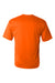 C2 Sport 5100 Mens Performance Moisture Wicking Short Sleeve Crewneck T-Shirt Safety Orange Flat Back