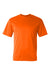 C2 Sport 5100 Mens Performance Moisture Wicking Short Sleeve Crewneck T-Shirt Safety Orange Flat Front