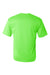 C2 Sport 5100 Mens Performance Moisture Wicking Short Sleeve Crewneck T-Shirt Lime Green Flat Back