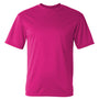C2 Sport Mens Performance Moisture Wicking Short Sleeve Crewneck T-Shirt - Hot Pink - NEW