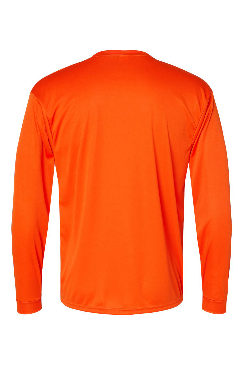 C2 Sport 5104 Mens Performance Moisture Wicking Long Sleeve Crewneck T-Shirt Burnt Orange Flat Back