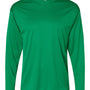 C2 Sport Mens Performance Moisture Wicking Long Sleeve Crewneck T-Shirt - Kelly Green - NEW