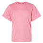 C2 Sport Youth Performance Moisture Wicking Short Sleeve Crewneck T-Shirt - Pink - NEW
