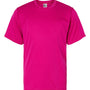 C2 Sport Youth Performance Moisture Wicking Short Sleeve Crewneck T-Shirt - Hot Pink - NEW