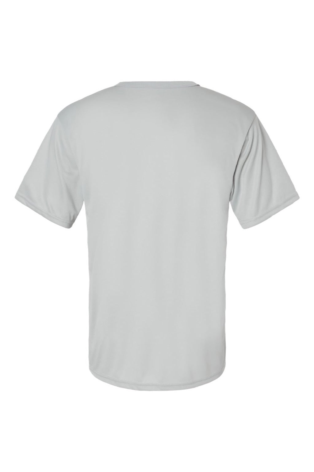Alleson Athletic 7930 Mens B-Core Placket Short Sleeve Jersey Silver Grey Flat Back