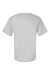 Alleson Athletic 7930 Mens B-Core Placket Short Sleeve Jersey Silver Grey Flat Back
