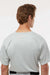 Alleson Athletic 7930 Mens B-Core Placket Short Sleeve Jersey Silver Grey Model Back