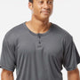 Alleson Athletic Mens B-Core Placket Short Sleeve Jersey - Graphite Grey - Coming Soon