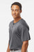Alleson Athletic 7930 Mens B-Core Placket Short Sleeve Jersey Graphite Grey Model Side