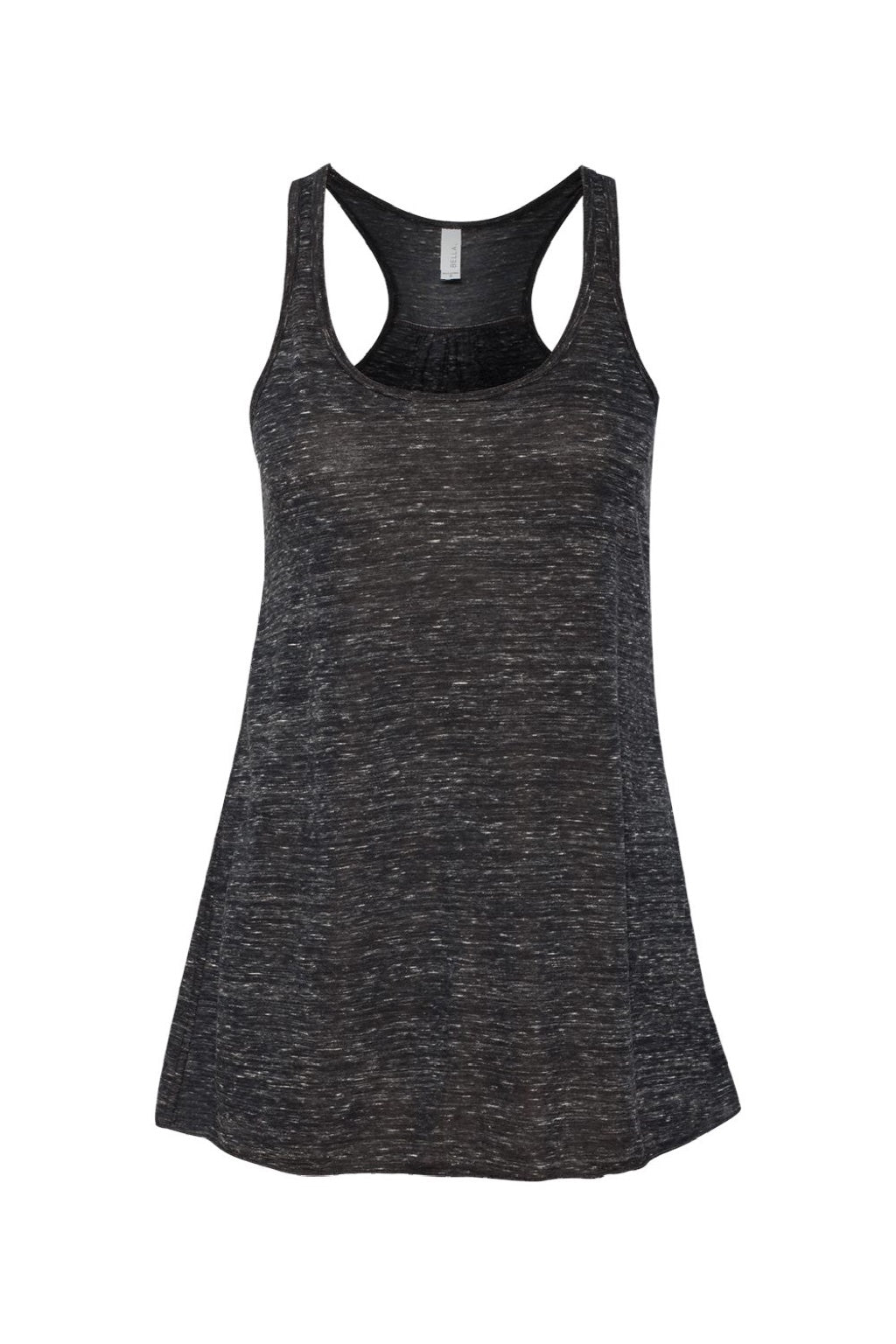 Bella + Canvas BC8800/8800 Womens Flowy Tank Top Black Marble Flat Front