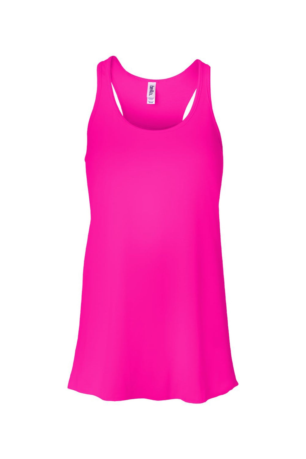 Bella + Canvas BC8800/8800 Womens Flowy Tank Top Neon Pink Flat Front
